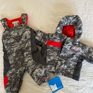 Columbia Kids' Camo Snowsuit snow monkey Set 6 Months NWT